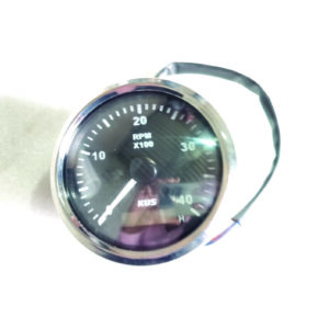 KUS TACHOMETER GAUGE CMHB-BS-4KL 4000 RPM WITH HOURMETER